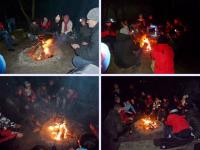 Miłe chwile przy ognisku