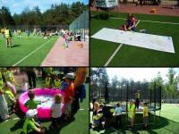 Na boisku dzieci miały możliwość wybrykać sie do woli