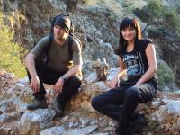 My z głową kozy :)