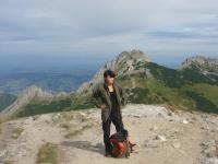 W drodze na Kopę Kondradzką, z widokiem na Giewont