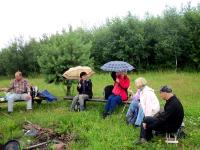 Ognisko pod parasolkami