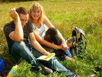 Młodzi też próbują swoich sił...