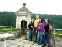 na jednej z baszt zamku - dobre miejsce do wspólnej fotografii