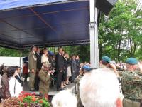 Marsz Szlakiem I Kompanii Kadrowej - fotorelacja z wejścia uczestników marszu do Kielc - J. Pabian