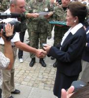 Marsz Szlakiem I Kompanii Kadrowej - fotorelacja z wejścia uczestników marszu do Kielc - J. Pabian