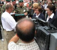 Marsz Szlakiem I Kompanii Kadrowej - fotorelacja z wejścia uczestników marszu do Kielc - J. Pabian