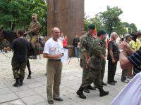 Marsz Szlakiem I Kompanii Kadrowej - fotorelacja z wejścia uczestników marszu do Kielc - J. Pabian