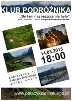 W czwartek 14 marca Klub Podróżnika  zaprasza na spotkanie z  Anną Gramatyką–Szcześniak