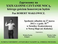 ROBERT MAKŁOWICZ W NOWEJ SŁUPI