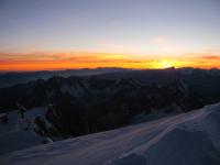 Widok ze szczytu Mont Blanc 