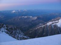Widok ze szczytu Mont Blanc 