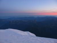 Widok ze szczytu Mont Blanc 