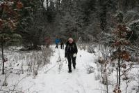 03-02-2013 Zimowe wejście na Łysicę – Trasa Klubu Górskiego PTTK Kielce 