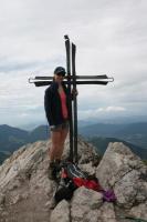 Na szczycie Wielkigo Rozsutca (Vel’ký Rozsutec – 1609,7 m n.p.m.). 