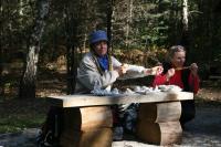 23-09-2012 Wspólne "pieczonki" Klubu Górskiego PTTK Kielce i Deptaczy. 