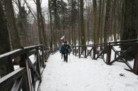 03-02-2013 Zimowe wejście na Łysicę – Trasa Klubu Górskiego PTTK Kielce 