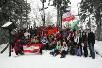 03-02-2013 Zimowe wejście na Łysicę – Trasa Klubu Górskiego PTTK Kielce 