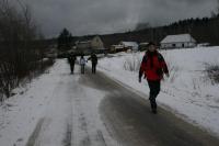 03-02-2013 Zimowe wejście na Łysicę – Trasa Klubu Górskiego PTTK Kielce 