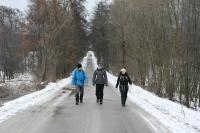 03-02-2013 Zimowe wejście na Łysicę – Trasa Klubu Górskiego PTTK Kielce 