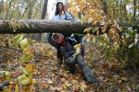 30-10-2011 Wycieczka KTP Przygoda: Oś. Podkarczówka - Karczówka - Brusznia - Biesak - Stadion Leśny - Pakosz.  